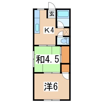 間取図 コスモハイツ会津