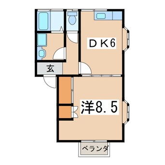 間取図 リースハウスサイトウ２号館