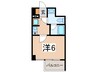 キャッスルマンション会津若松 1Kの間取り