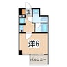 キャッスルマンション会津若松 1Kの間取り