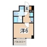 キャッスルマンション会津若松 1Kの間取り