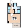 キャッスルマンション会津若松 1Kの間取り