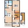 ハイナブリッサＢ 2DKの間取り