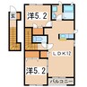 ハイム ヤールツァイト(Heim Jahr-Zeit) 2LDKの間取り