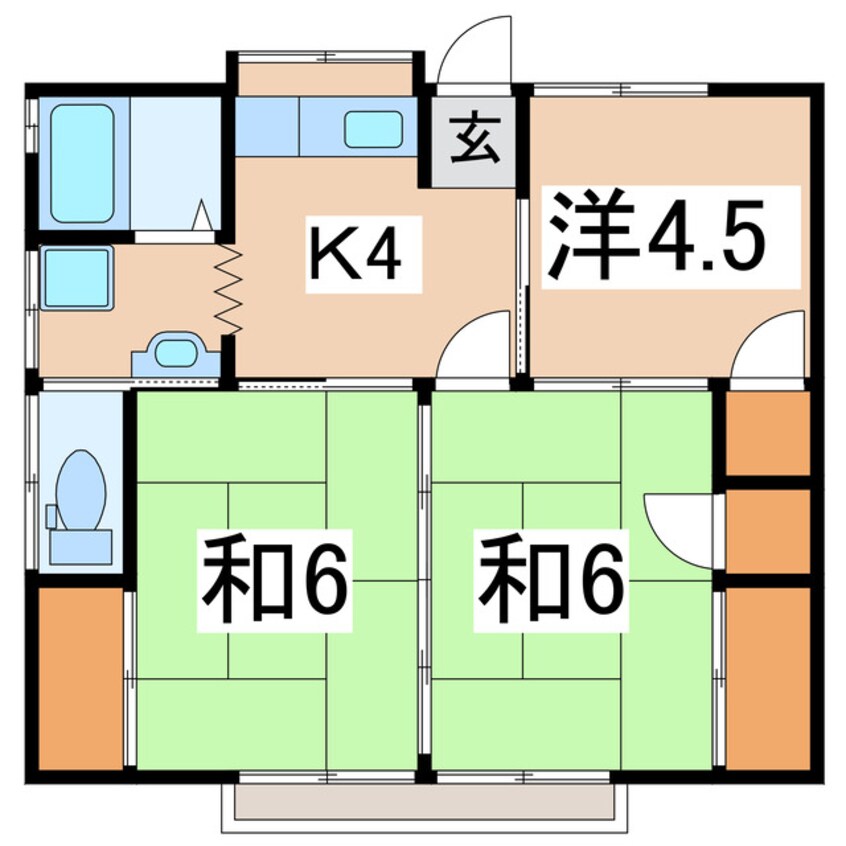 間取図 コーポ三澤