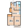 ルーラルシティ 2DKの間取り