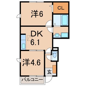 間取図 カルムセゾンⅡ