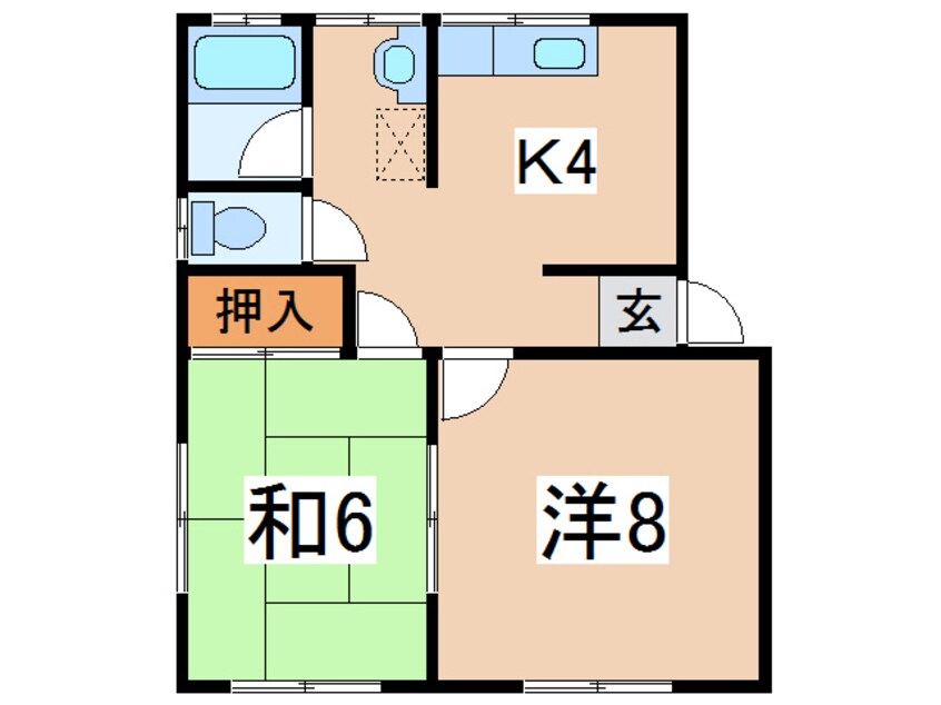 間取図 ハイツ福宝