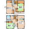 北青木白幡貸家 3LDKの間取り
