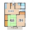 キャットハウスⅡ 2Kの間取り
