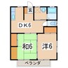 キャットハウスⅡ 2Kの間取り