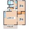 メゾンド・プラネット 2LDKの間取り