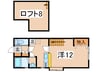 ヤングヒルズ会津Ｂ棟 1Rの間取り