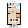 セジュールＢ 1Rの間取り