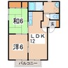 ドリームランド小金井Ｂ 2LDKの間取り