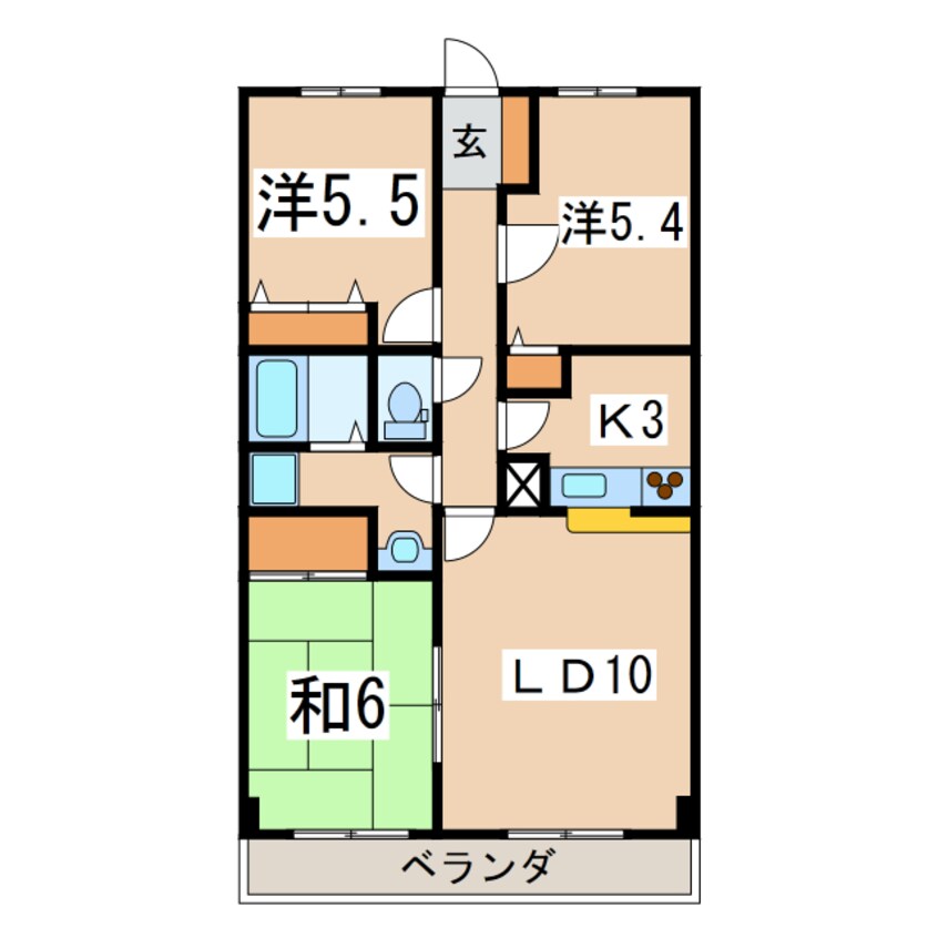 間取図 メゾン・ハピネス