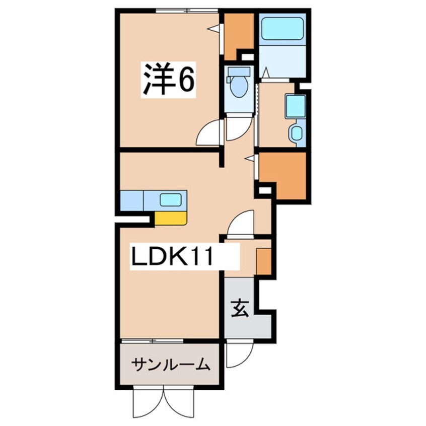 間取図 レジデンス・アニメートＡ