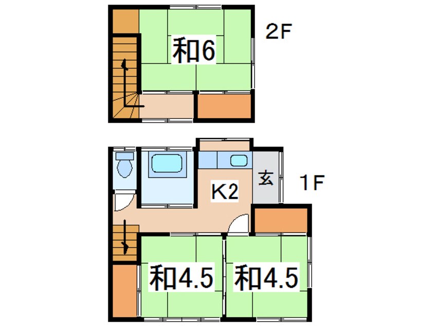 間取図 錦町佐藤貸家