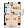 フォーラム日新町 2DKの間取り