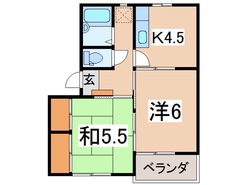 間取図 ハイツ玉川