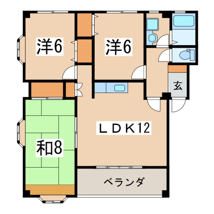 間取図 コーポオアシス