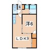 ティアイホーム 1LDKの間取り