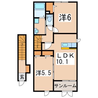 間取図 リバーサイド・ルミネⅡ