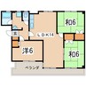 フジパレスマンション 3LDKの間取り
