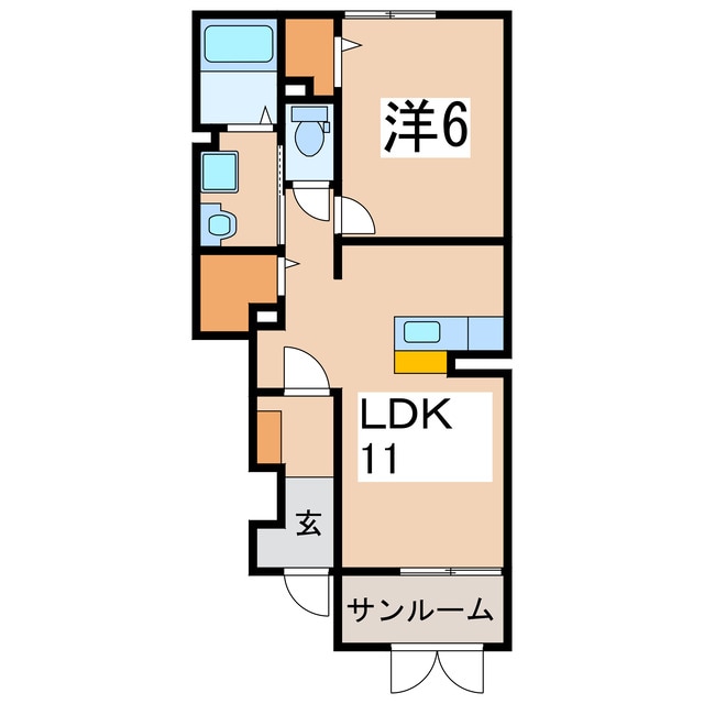 間取り図 サン・ヤスダⅣ Ａ