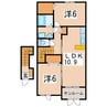 フォレスタ 2LDKの間取り