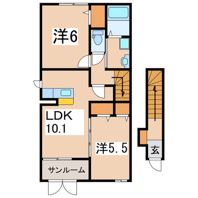 間取図 プリート フィオーレⅠ