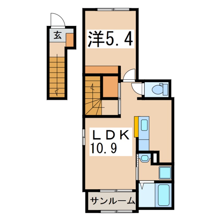 間取図 アタラクシア・８号