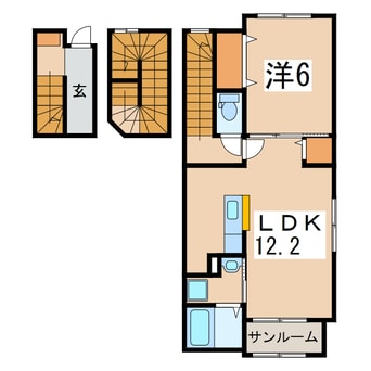 間取図 アタラクシア・８号