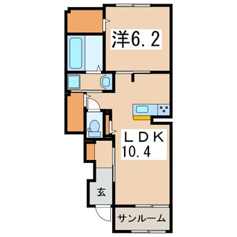 間取図 ルミナス・ファームＡ