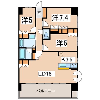 間取図 ライオンズ会津大町レジデンス