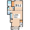 サン　ルーチェ 1LDKの間取り