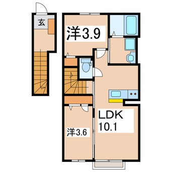 間取図 シャトーカルムＡ