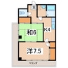 ノースセブンパーク 2Kの間取り