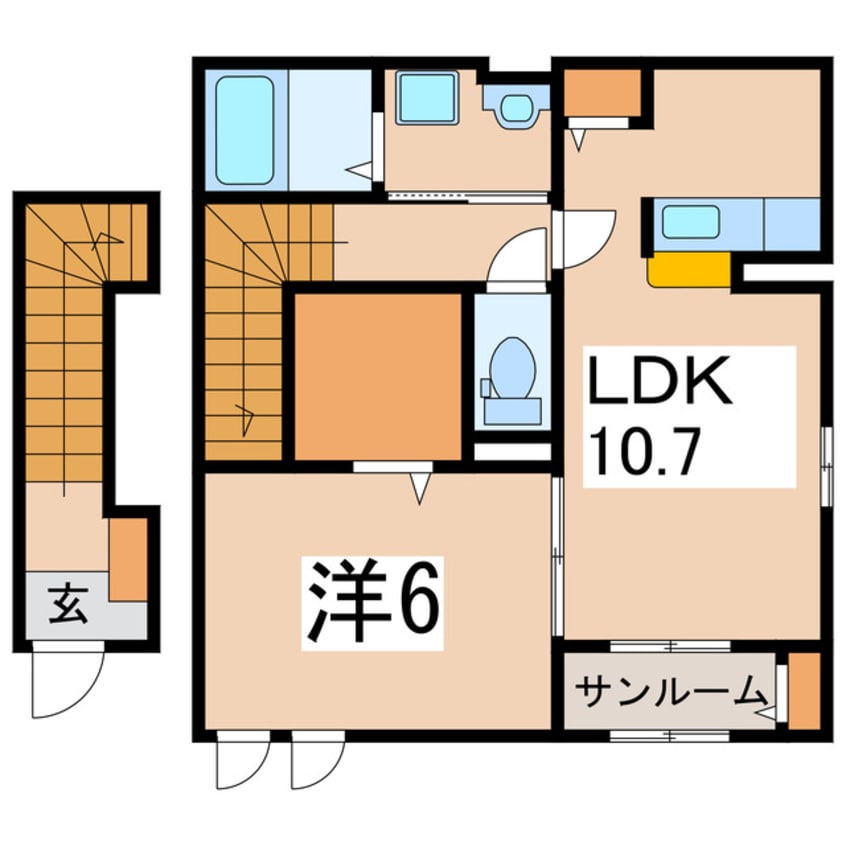 間取図 メゾンドポプリ
