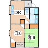 孝ハウス 2DKの間取り