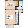 シャーメゾン東千石 1LDKの間取り