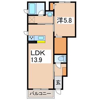 間取図 仮称）会津若松市行仁町ＳＨＭ