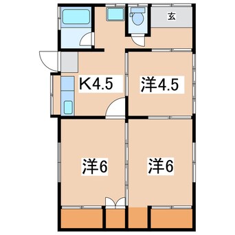 間取図 幕内東木村貸家（西）