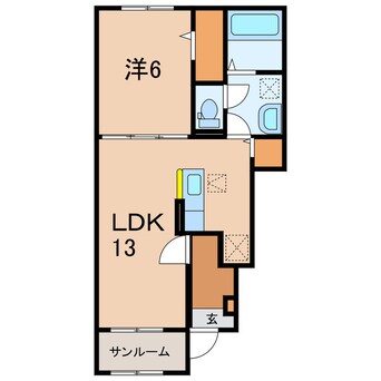 間取図 サンライズ・ファームA棟