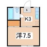 ストロベリーハイツ 1Kの間取り