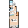 ライジング1 1Kの間取り