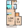 リノフォート白虎 1LDKの間取り