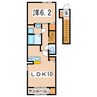 メゾン・ニシキ 1LDKの間取り