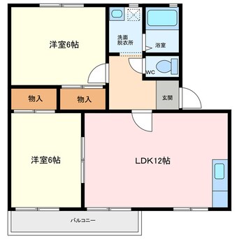 間取図 ドミールパルとみた　Ａ棟