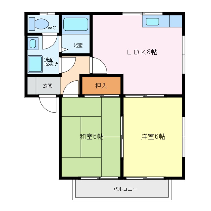 間取図 レジデンス八代